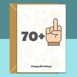 71e verjaardagskaart - gepersonaliseerde binnenkant indien nodig - voor vader, moeder, opa, oma - perfecte grappige kaart voor iemand die 71 jaar wordt