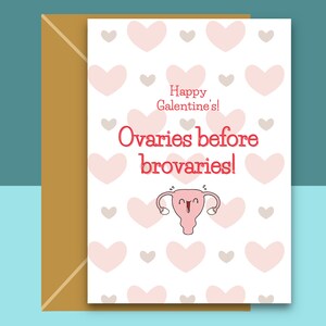 Happy Galentine's - Ovaie prima delle brovaries - Divertente carta galentina per lei