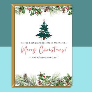 Kerstkaart - Grootouders - Oma - Nan - Opa - Opa - Kerstkaart - Gepersonaliseerd