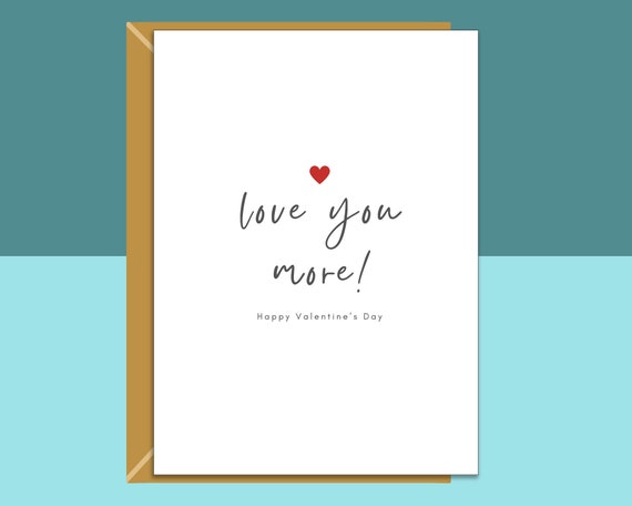 Lustige Valentinstagskarte Für Ihn & Sie – Romantisch, Witzig, Für Partner, Freund, Ehefrau (15,2x17,8 Cm, Mit Umschlag)