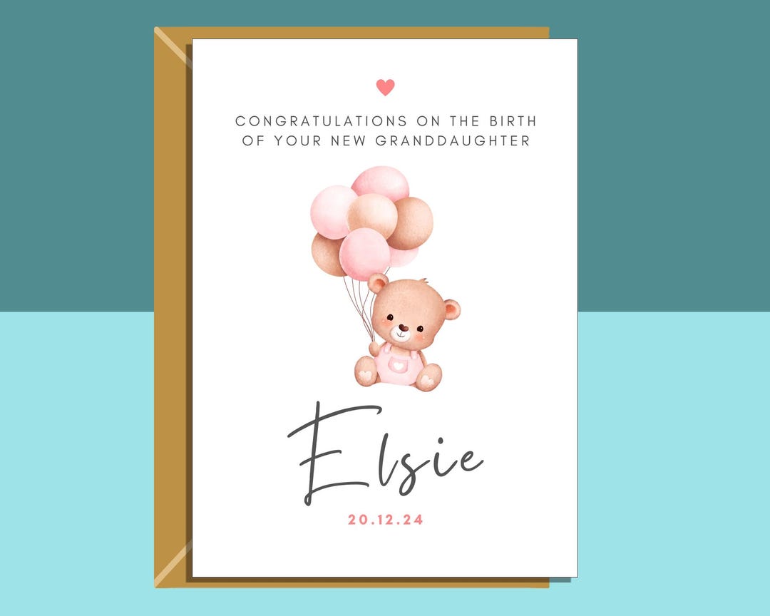 Congratulations On The Birth Of Your Granddaughter