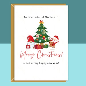 Peetzoon-kerstkaart - Ideale gepersonaliseerde kerstkaart voor uw peetzoon