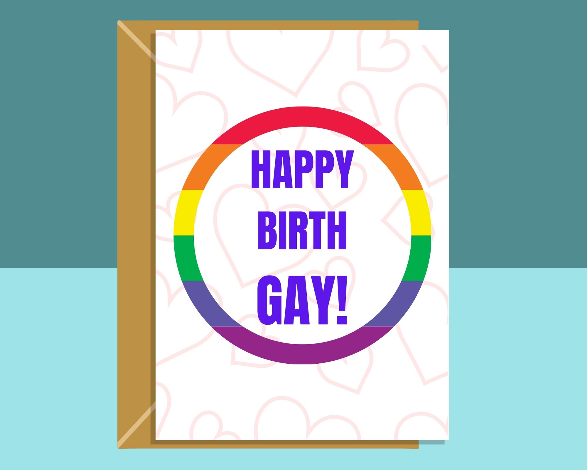 Happy Birth Gay Card LGBT Birthday Card Ideal for your | Etsy
