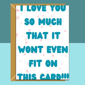 Tarjeta divertida de aniversario, San Valentín o cumpleaños para él o ella: personalizada, linda tarjeta para tu novio, novia, esposo, esposa.