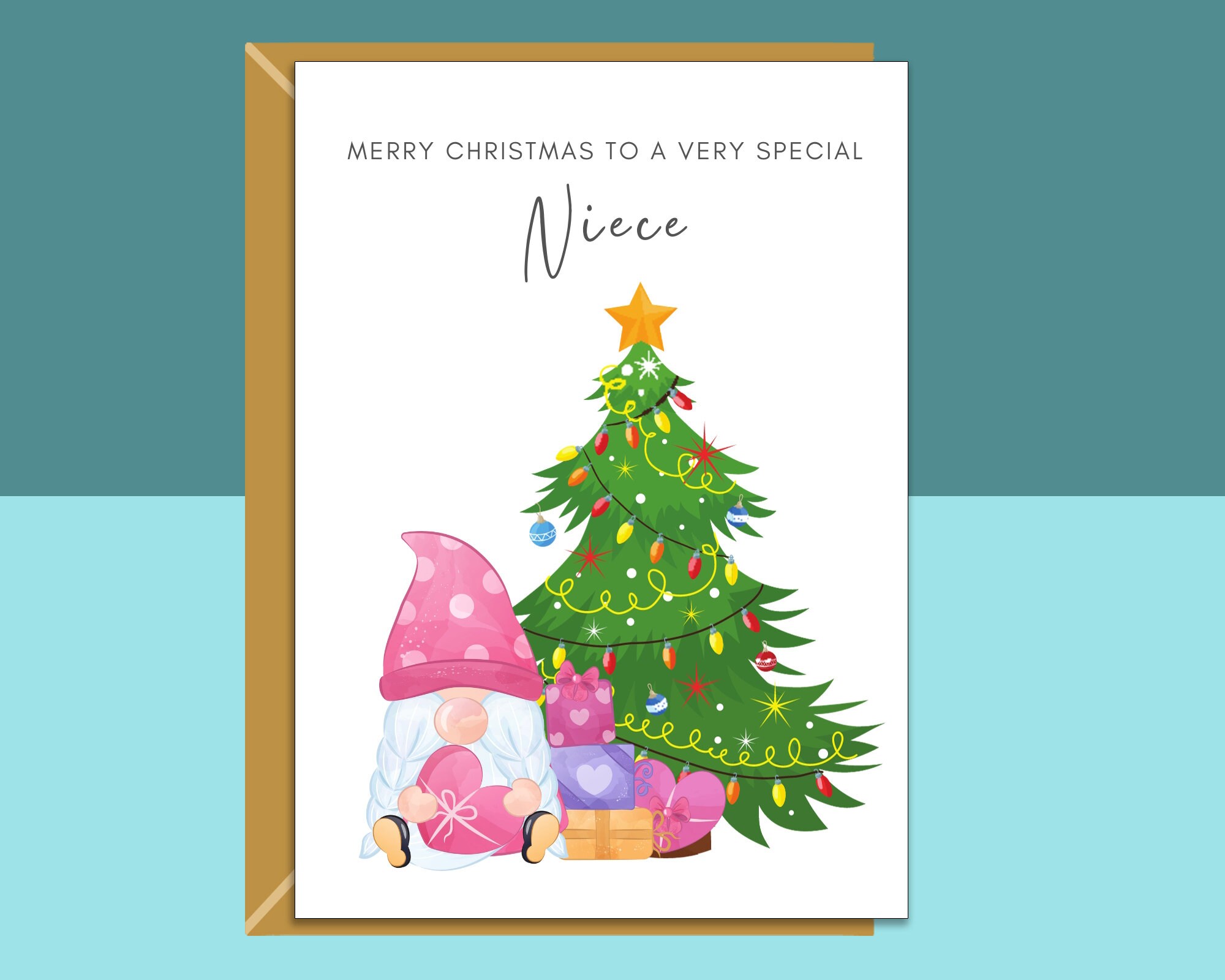 cute-niece-christmas-card-personalised-xmas-gnome-gonk-card-for-niece-etsy
