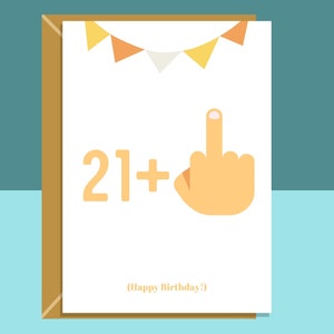 Funny 22nd Birthday Card - For Him or For Her -  for a friend, colleague, brother, or sister turning 22 years old - Can be personalised