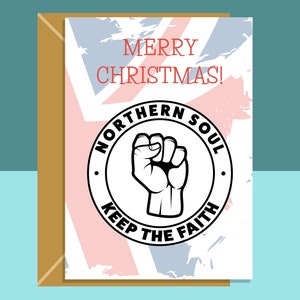Northern Soul Christmas Card - Ideaal voor fans van northern soulmuziek in het Verenigd Koninkrijk en de wereld deze kerst - voor hem of voor haar