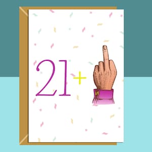 Divertida tarjeta de cumpleaños número 22 - Para él o para ella - Tarjeta descarada para un amigo, colega, hermano o hermana que cumple 22 años.