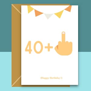 Drôle de carte d’anniversaire 41 - Pour lui ou pour elle - Carte d’anniversaire pour 41 ans - Peut être personnalisée - Idéal pour un ami, un frère ou une sœur ou un collègue
