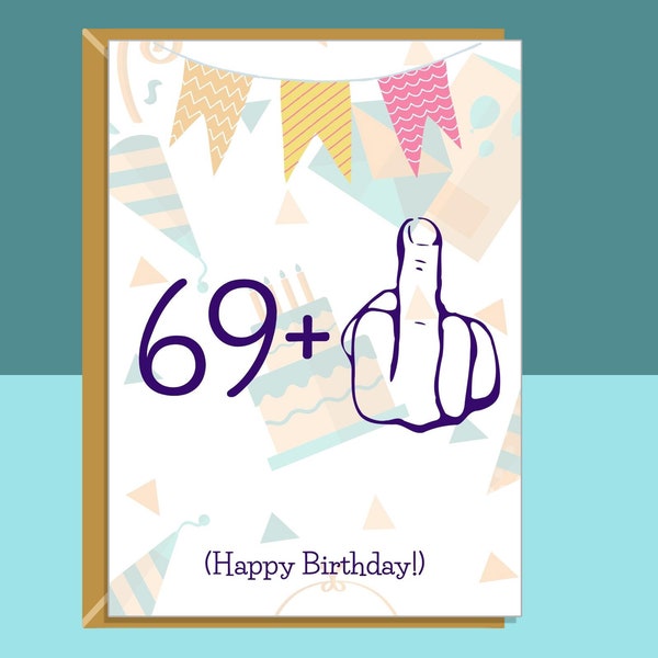 Funny 70th Birthday Card  - For Him or For Her Personalised - For those turning 70 years old and a cheeky sense of humour!