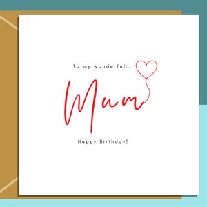 Mama Geburtstagskarte - innen personalisierbar, wenn gewünscht - von Herzen kommende Geburtstagskarte für deine Mutter, egal ob sie 50, 60, 70 Jahre alt wird