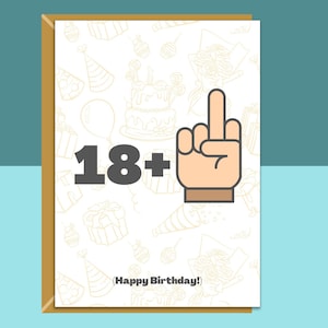 Grappige 19e verjaardagskaart - voor hem of voor haar - Ideaal voor broer, zus, vriend of iedereen die 19 jaar oud wordt - Kan gepersonaliseerd worden