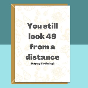 Funny 50th Birthday Card - Personalised inside if required