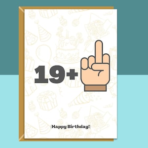 Carte d'anniversaire 20 ans amusante - Pour lui ou elle - Peut être personnalisée - Idéale pour un ami, un collègue, un frère, une soeur, toute personne ayant 20 ans