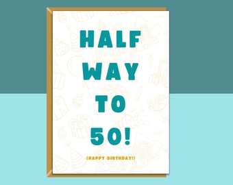 Funny 25th Birthday Card - For Him or For Her - Turning 25 years old - Personalised if needed - Gift Ideas - Cheeky Greetings Card