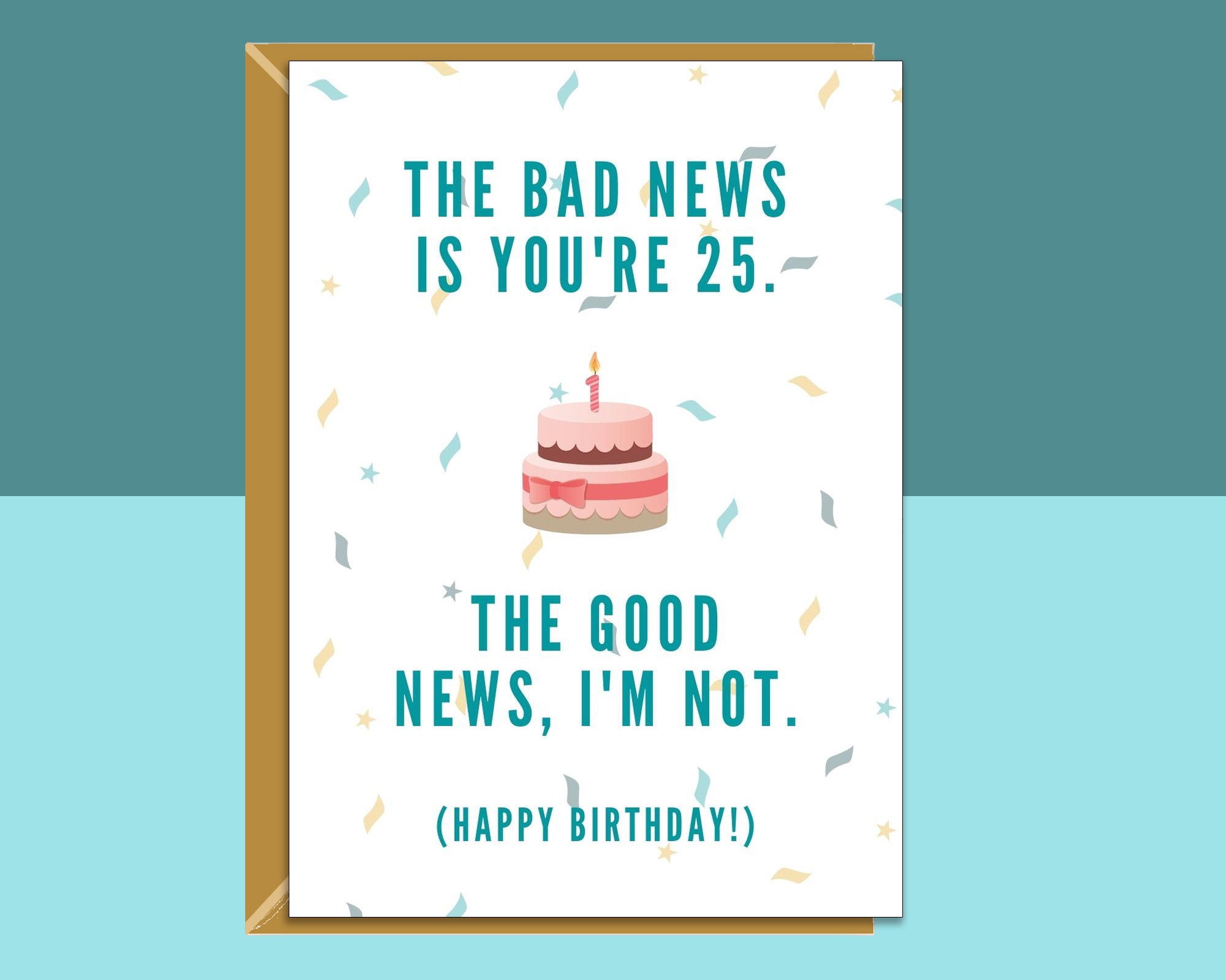 Funny 25th Birthday Card for Him or for Her on Turning 25 - Etsy Denmark Funny 25th Birthday Card for Him or for Her on Turning 25 - Etsy Denmark