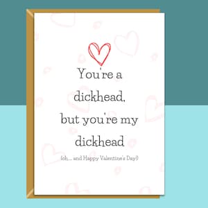 Carte de Saint-Valentin amusante pour petit ami ou petite amie, mari ou femme - pour lui ou pour elle ce jour de la Saint-Valentin - personnalisée - grossier - adulte