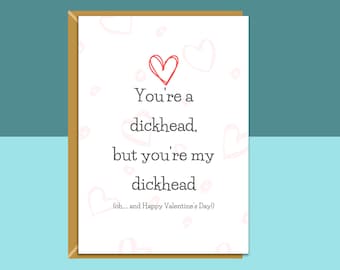 Funny Valentine's Card for Boyfriend or Girlfriend, Husband or Wife - For Him or For Her this Valentines Day - Personalised - Rude - Adult