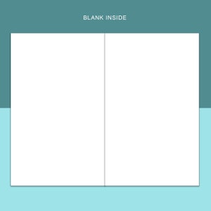 May include: Blank white card with the text "BLANK INSIDE" printed at the top.
