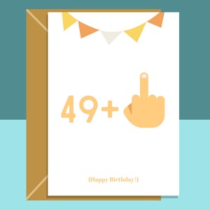 Grappige 50e verjaardagskaart - Gepersonaliseerd - Voor hem of voor haar - Voor je vriend, broer of zus, moeder of vader als ze 50 jaar oud worden - Brutale kaart