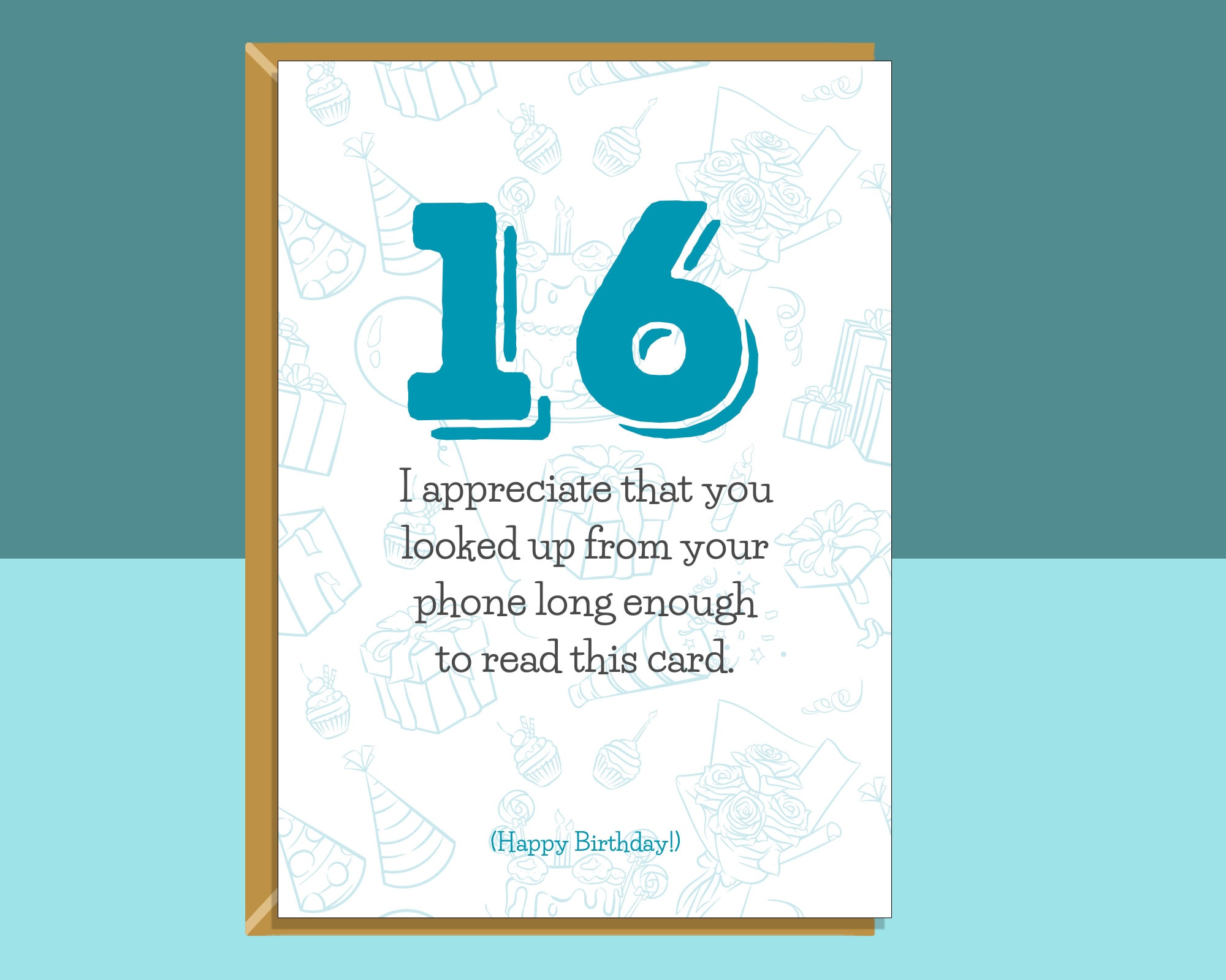 Biglietto Personalizzato Per Il 16° Compleanno Del Nipote, Biglietto - Foto 6