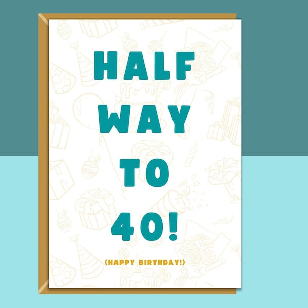 Funny 20th Birthday Card - For Him or For Her - Turning 20 years old - Personalised if needed - Gift Ideas - Cheeky Greetings Card