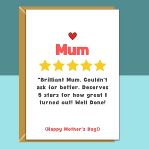 Grappige moederdagkaart voor mama - Ideaal voor je moeder op Moederdag - Brutale wenskaart