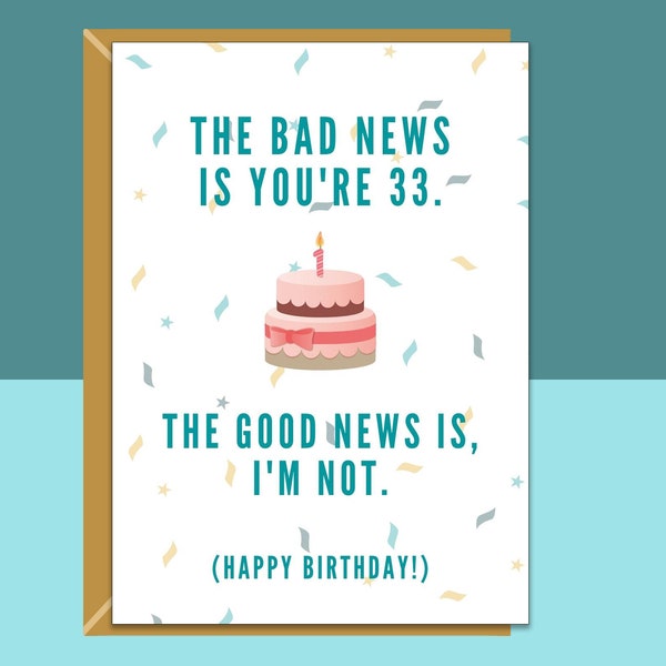 33 Years Old - Etsy