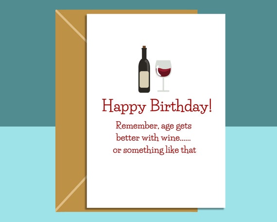 Divertente Biglietto Di Auguri Prosecco "Buon Compleanno Frizzante