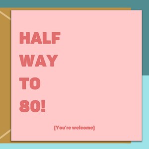 Biglietto per il 40° compleanno, divertente, personalizzato, per lei, per lui, maleducato per 40 anni