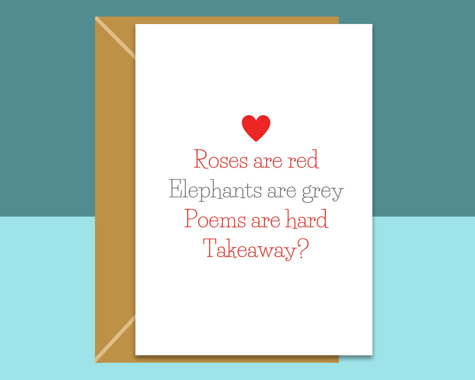 Funny Valentines Card Roses Are Red Poem For Him Or Etsy