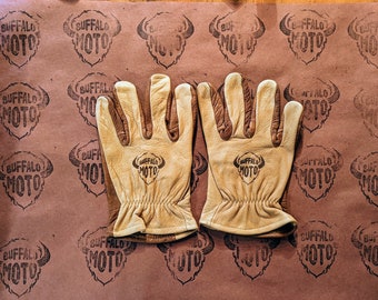 Bison Leather Motorcycle Gloves