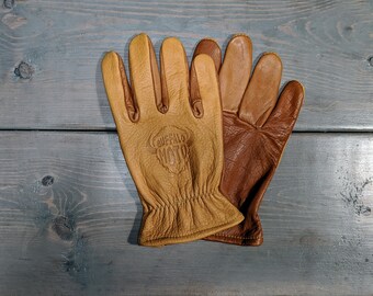 Bison Leather Motorcycle Gloves Etsy