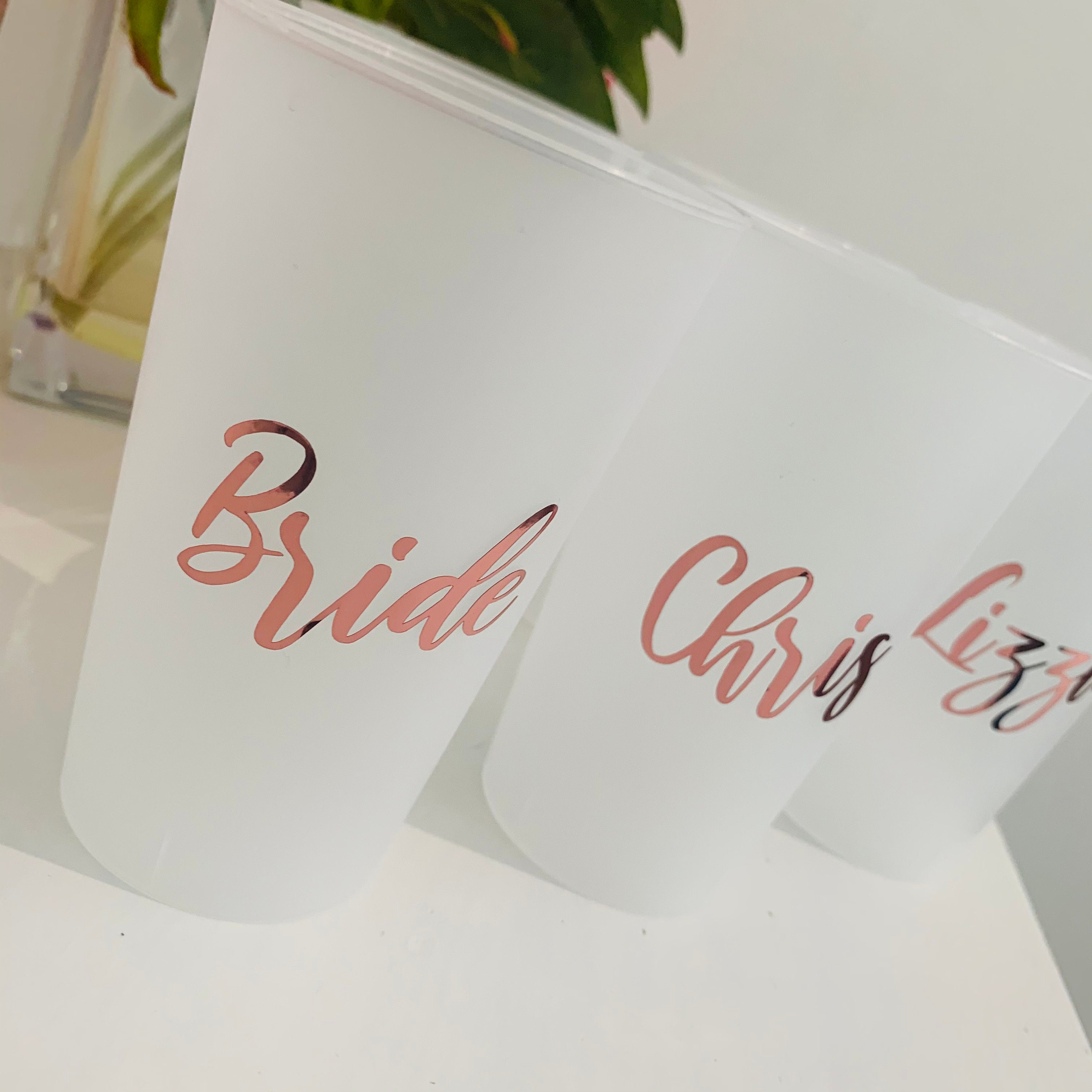 Personalised White Plastic Cup Hen Do Cups Reusable Etsy