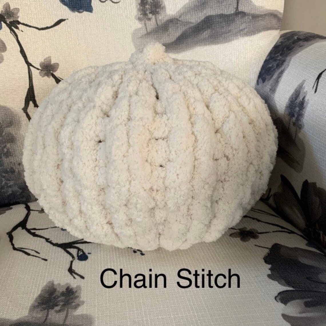 Handmade Custom Chunky Knit Soft Pumpkin Round Style Pillow 8 Etsy