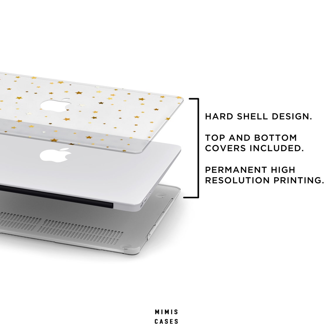 Gold Stars MacBook Case Clear MacBook Air Case MacBook Pro Etsy