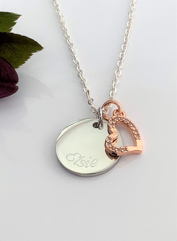 Personalised on sale necklace uk