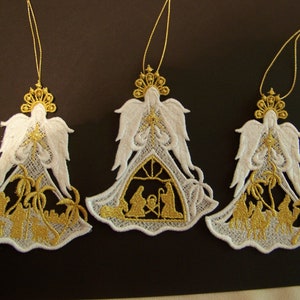 Angels of Christmas Free Standing Lace