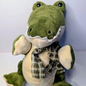 Pacynka Bambia Crocodile Croc 12" Pluszowa zabawka/pluszowe zwierzątko w kolorze zielonym nr 1