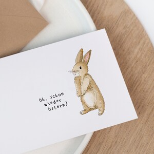 Osterkarte - Osterhase | Postkarte zum Osterfest mit Aquarell Motiv | Ostergrüße