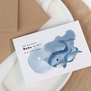 Personalisierbare Muttertagskarte - Muttertag | Muttertagsgeschenk | Geschenk Mama | Geburtstagskarte