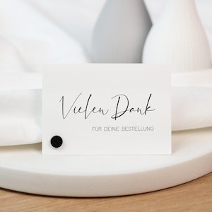 Mini Karte - Vielen Dank für deine Bestellung | Kundengeschenk für Handmade Business | Verpackungsdesign