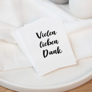 Mini Karte - Vielen lieben Dank | Geschenkverpackung | Kärtchen Danke sagen | Bestellungen | Kundengeschenk | Danke für deinen Einkauf