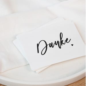 Mini Karte - Danke | Geschenkverpackung | Dankeschön sagen | Kärtchen Bestellungen | Danke für deinen Einkauf