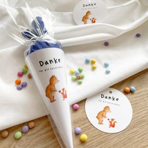 DIY Mini Zuckertüten - Danke für die tolle Zeit | Kindergarten Abschiedsgeschenk | Geschenk Erzieherin Lehrerin