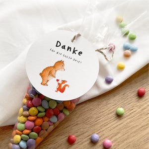 Kindergarten Abschiedsgeschenk - Anhänger | Danke für die tolle Zeit | optional mit Spitztüten | Geschenk Erzieherin Lehrerin