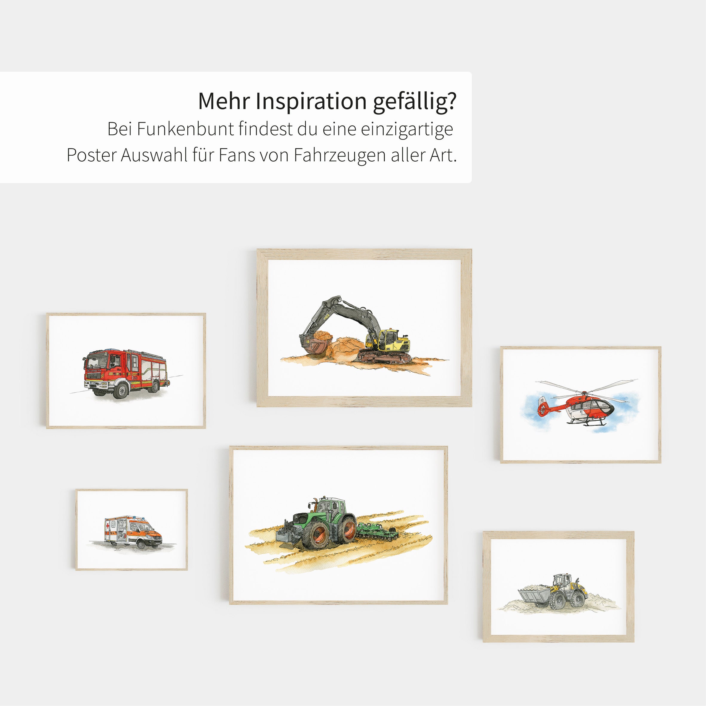 Bagger Racing Poster Poster Set Bagger Radlader und Kipper 3-teilig - Etsy Schweiz