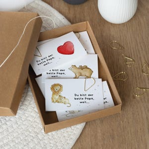 Bester Papa Briefe - Geschenk Vatertag | Vatertagsgeschenk | Du bist der beste Papa weil | Geburtstagsgeschenk