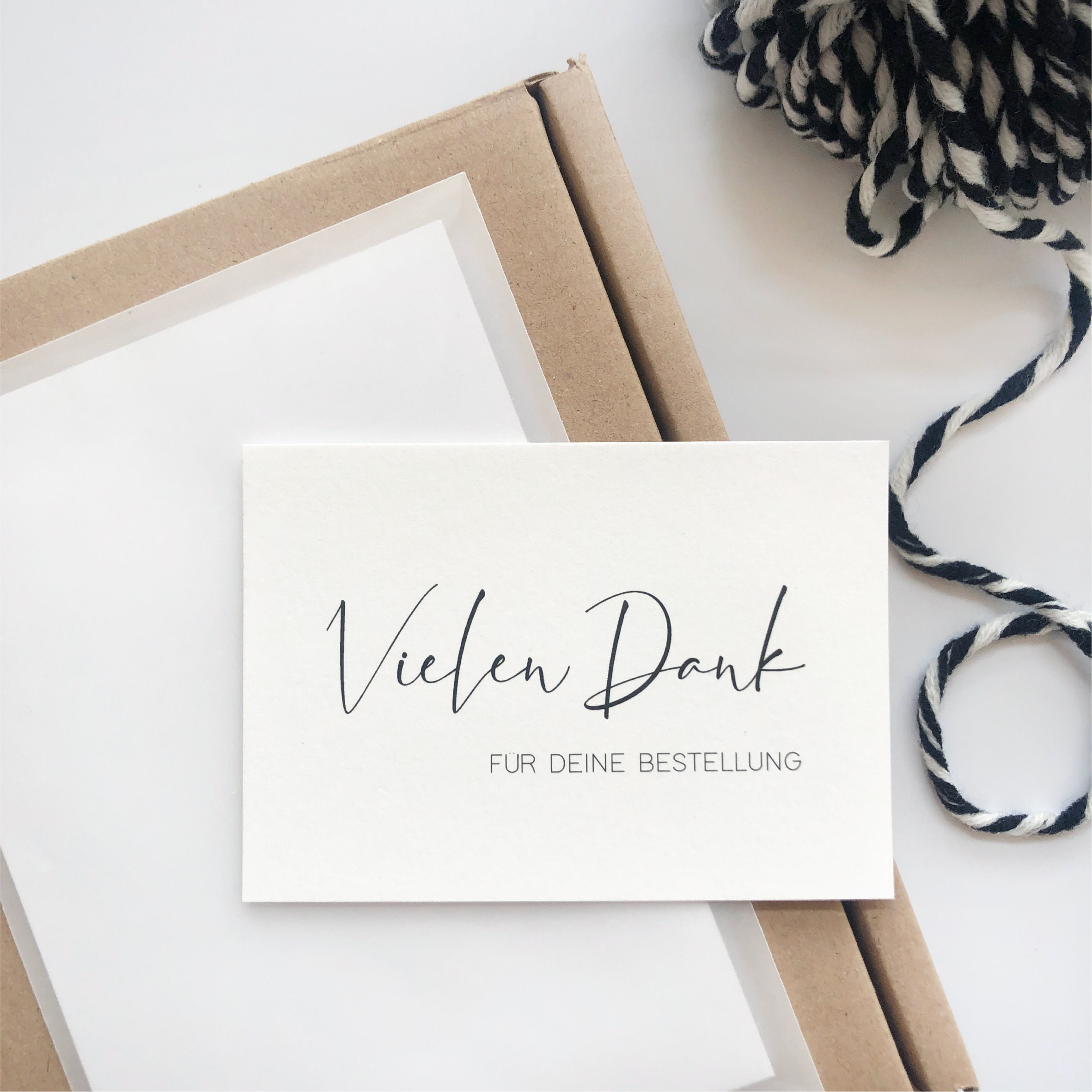 Mini Karte Vielen Dank für deine Bestellung Kundengeschenk - Etsy.de