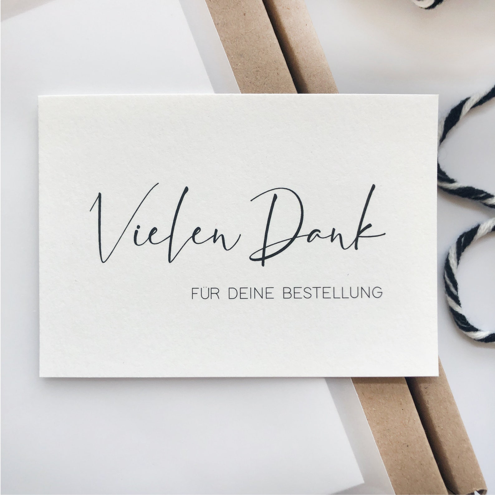 Mini Karte Vielen Dank für deine Bestellung Kundengeschenk - Etsy.de